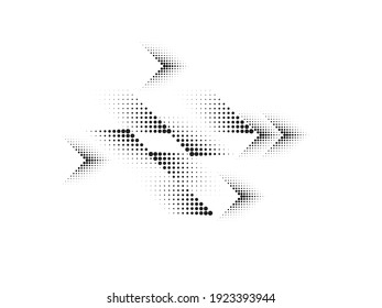 Linear halftone dots Design .elements for your design. vector illustration