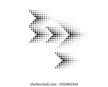 Linear halftone dots Design .elements for your design. vector illustration