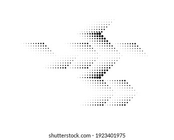 Linear halftone dots Design .elements for your design. vector illustration