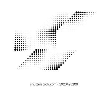 Linear halftone dots Design .elements for your design. vector illustration