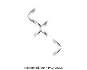 Linear halftone dots Design .elements for your design. vector illustration