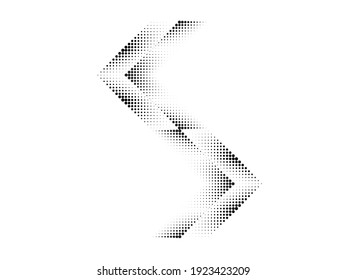 Linear halftone dots Design .elements for your design. vector illustration