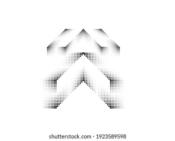 Linear halftone dots Design .elements for your design. vector illustration