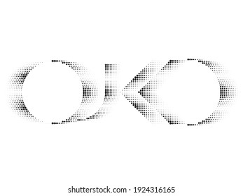 Linear halftone dots Design .elements for your design. vector illustration