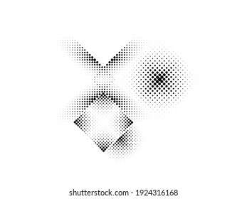 Linear halftone dots Design .elements for your design. vector illustration