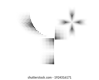 Linear halftone dots Design .elements for your design. vector illustration