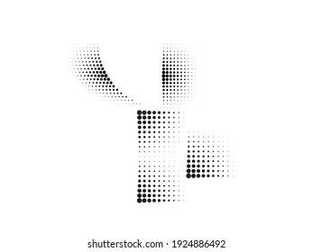 Linear halftone dots Design .elements for your design. vector illustration