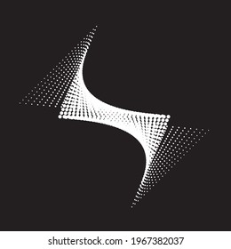 Linear halftone dots Design .elements for your design. vector illustration