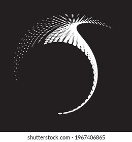 Linear halftone dots Design .elements for your design. vector illustration