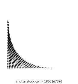 Linear halftone dots Design .elements for your design. vector illustration