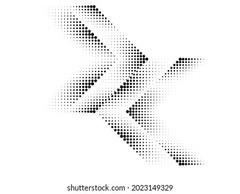 Linear halftone dots Design .elements for your design. vector illustration