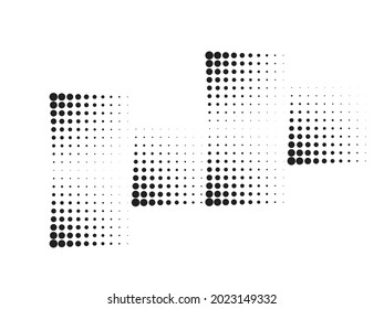 Linear halftone dots Design .elements for your design. vector illustration