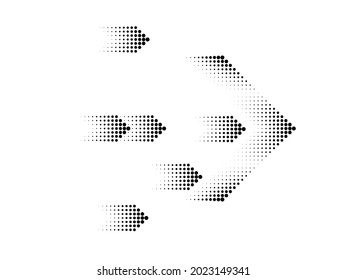 Linear halftone dots Design .elements for your design. vector illustration