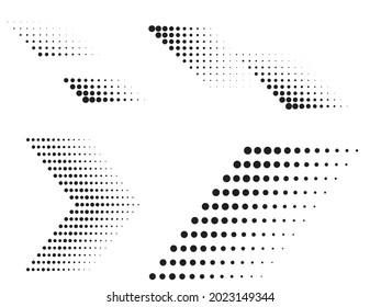 Linear halftone dots Design .elements for your design. vector illustration