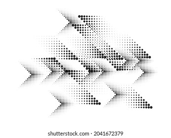 Linear halftone dots Design .elements for your design. vector illustration