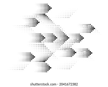 Linear halftone dots Design .elements for your design. vector illustration