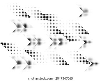 Linear halftone dots Design .elements for your design. vector illustration