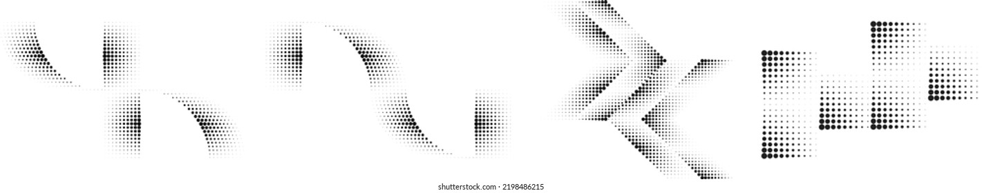 Linear halftone dots Design .elements for your design. vector illustration