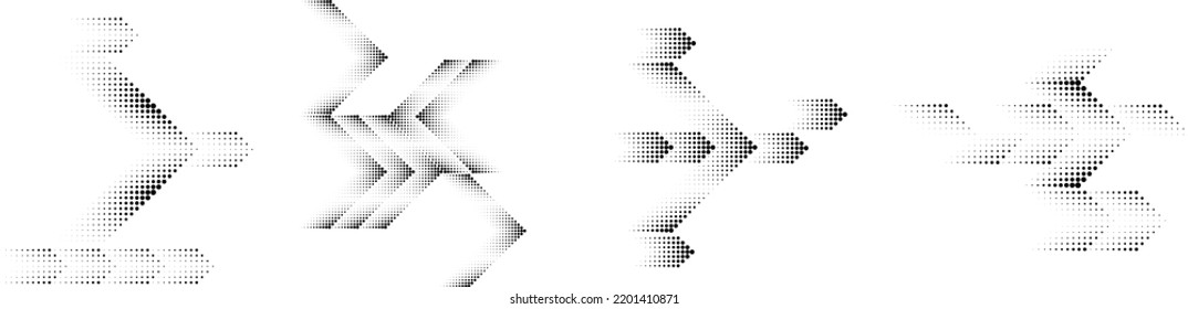 Linear halftone dots Design .elements for your design. vector illustration
