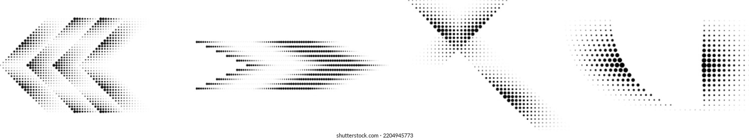Linear halftone dots Design .elements for your design. vector illustration
