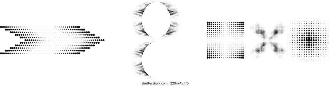 Linear halftone dots Design .elements for your design. vector illustration