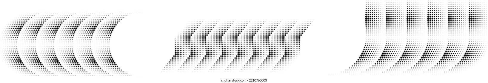 Linear halftone dots Design .elements for your design. vector illustration