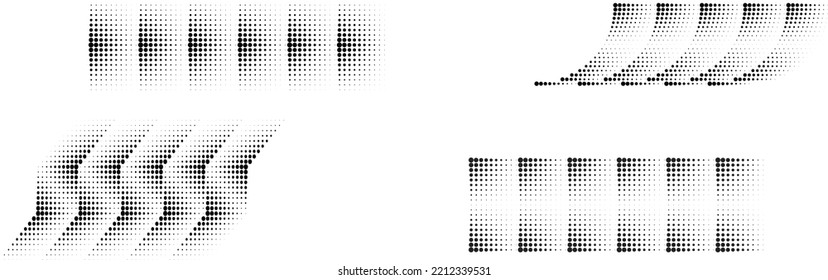 Linear halftone dots Design .elements for your design. vector illustration