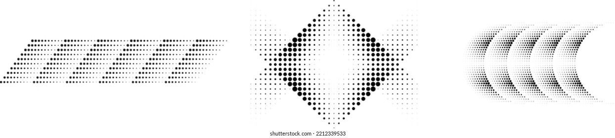 Linear halftone dots Design .elements for your design. vector illustration