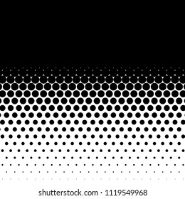 Linear halftone pattern. Circles, speckles, polka dot background / pattern