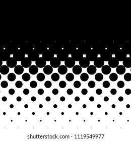 Linear halftone pattern. Circles, speckles, polka dot background / pattern