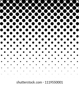 Linear halftone pattern. Circles, speckles, polka dot background / pattern