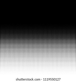 Linear halftone pattern. Circles, speckles, polka dot background / pattern