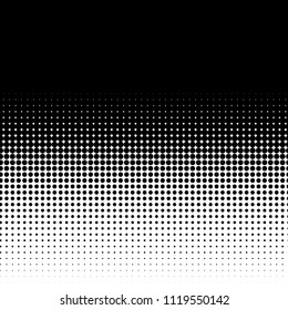 Linear halftone pattern. Circles, speckles, polka dot background / pattern