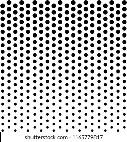 Linear halftone pattern. Circles, speckles, polka dot background / pattern