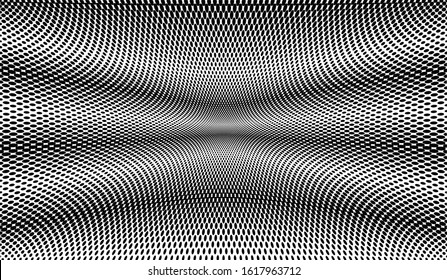 Linear halftone pattern. Circles, speckles, polka dot background 