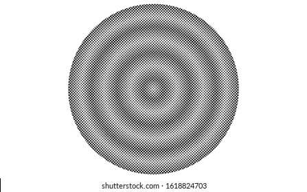 Linear halftone pattern. Circles, speckles, polka dot background , pattern , vector