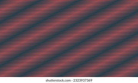 Linear Halftone Pattern Vector Texture Red Black Colour Dynamic Striped Abstraction. Retrowave Synthwave Retro Futurism Art Style Oblique Lines Neat Decoration. Half Tone Textured Abstract Background