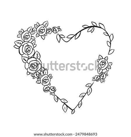 Similar – Image, Stock Photo Heart made of trees in rapeseed field, aerial view