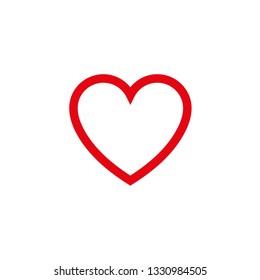 Linear heart icon