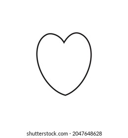 Linear heart icon,love sign, adding favorite symbol isolated on white background