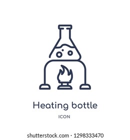 Linear heating bottle icon from General outline collection. Thin line heating bottle icon isolated on white background. heating bottle trendy illustration