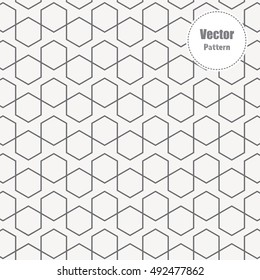 linear hexagon vector pattern