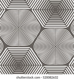 LINEAR hexagons in the pattern, mesh, tile, LABYRINTH, seamless vector background.