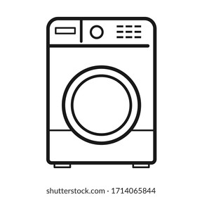 LINEAR HOME WASHING MACHINE ICON