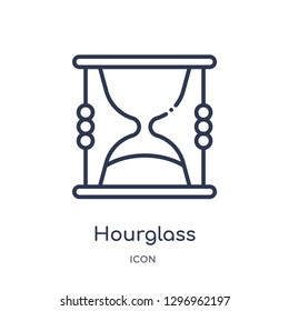 Linear hourglass countdown icon from Commerce and shopping outline collection. Thin line hourglass countdown icon isolated on white background. hourglass countdown trendy illustration