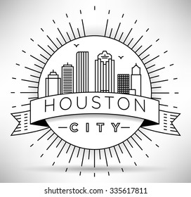 Houston Skyline Vector Art, Icons, and Graphics for Free Download