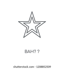 Bah? ? linear icon. Bah? ? concept stroke symbol design. Thin graphic elements vector illustration, outline pattern on a white background, eps 10.