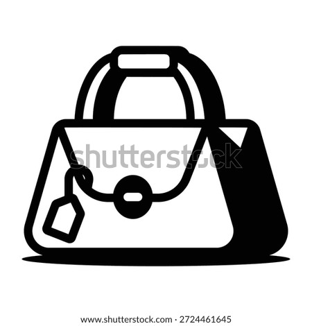 A linear icon denoting a bag sale