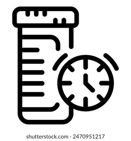 Linear icon depicting a todo list alongside a clock, symbolizing efficient time management