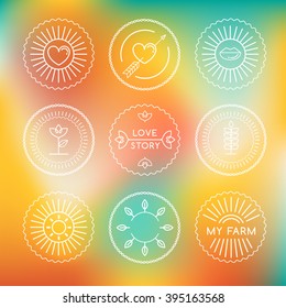 Linear Icon Design : Vector Illustration